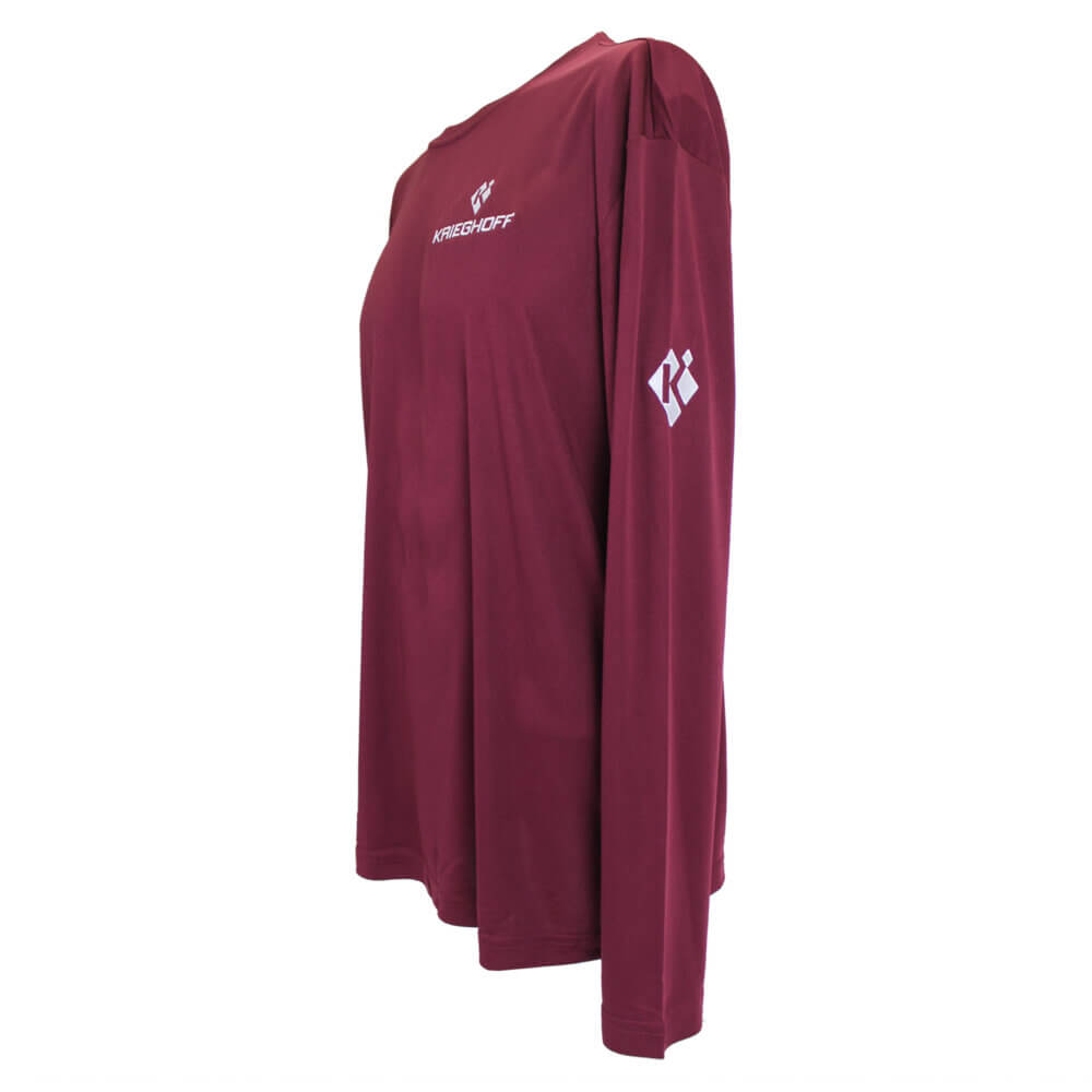 Krieghoff Long Sleeve Performance T-Shirt, Maroon